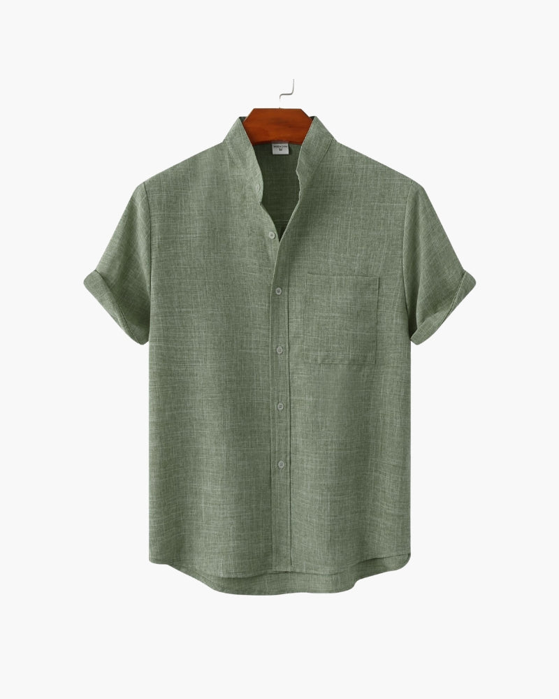 St. James Mandarin Collar Polo Shirt | Europa
