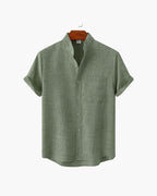 St. James Mandarin Collar Polo Shirt | Europa