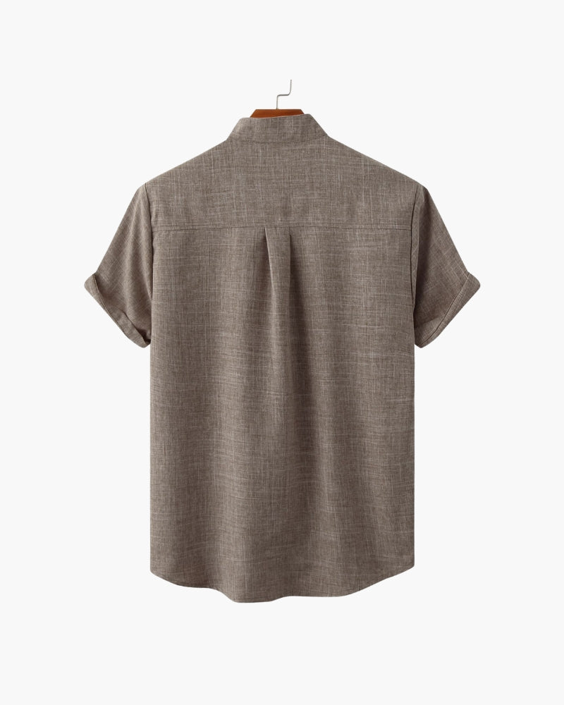 St. James Mandarin Collar Polo Shirt | Europa