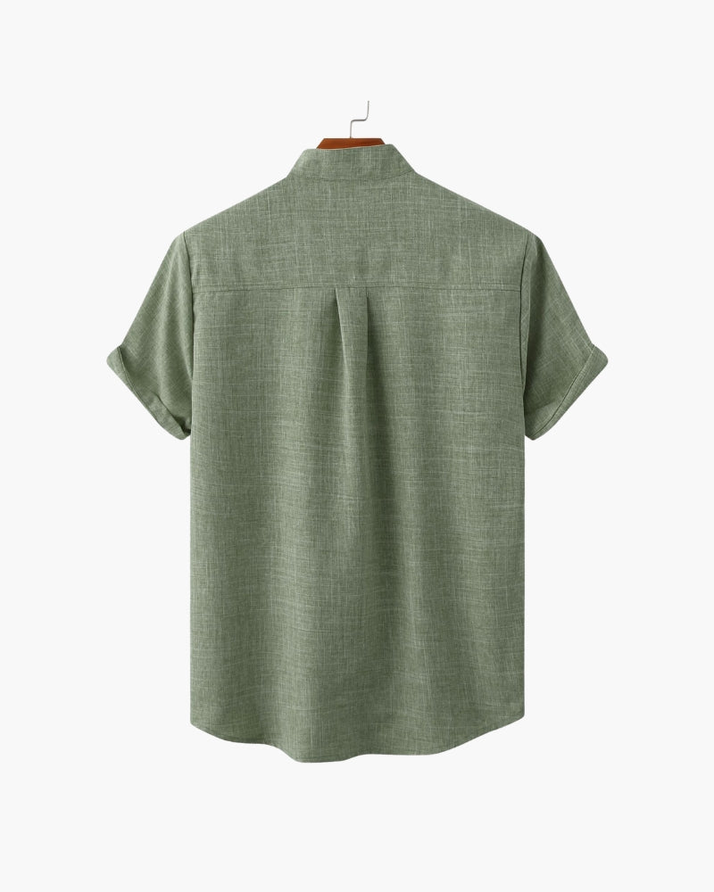 St. James Mandarin Collar Polo Shirt | Europa