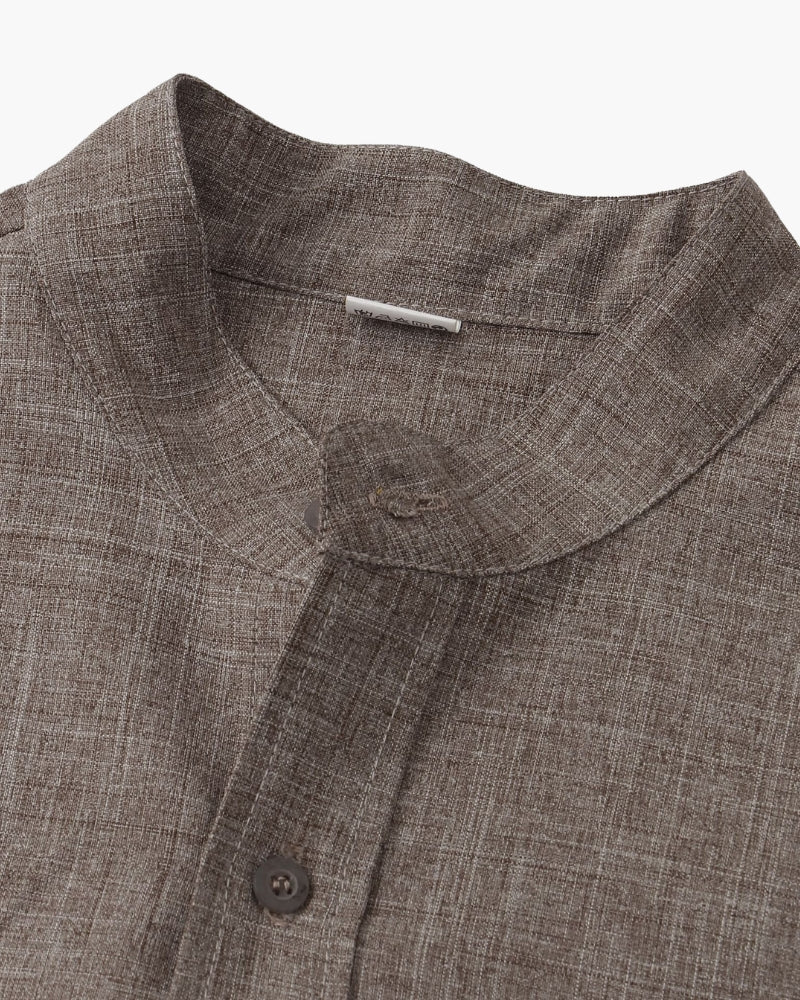 St. James Mandarin Collar Polo Shirt | Europa