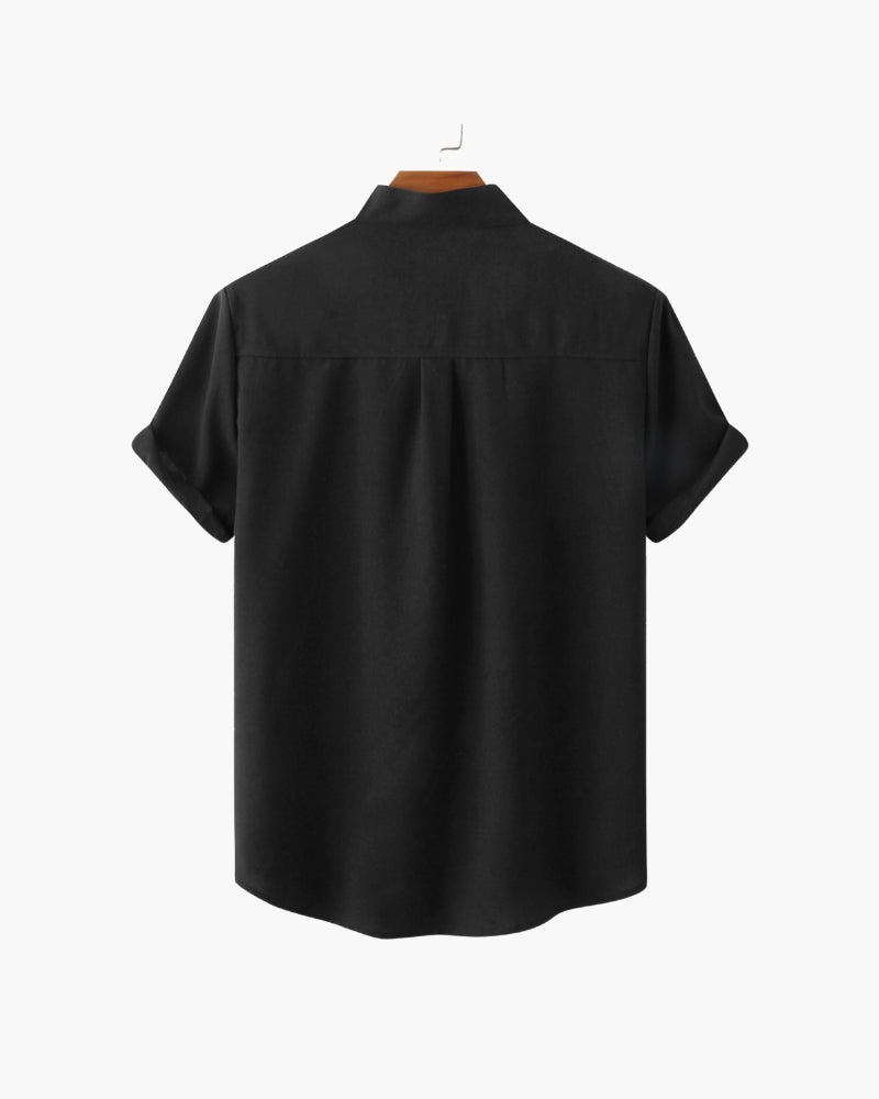 St. James Mandarin Collar Polo Shirt | Europa