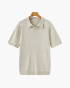 Ravello Ribbed Knit Polo Shirt | Europa