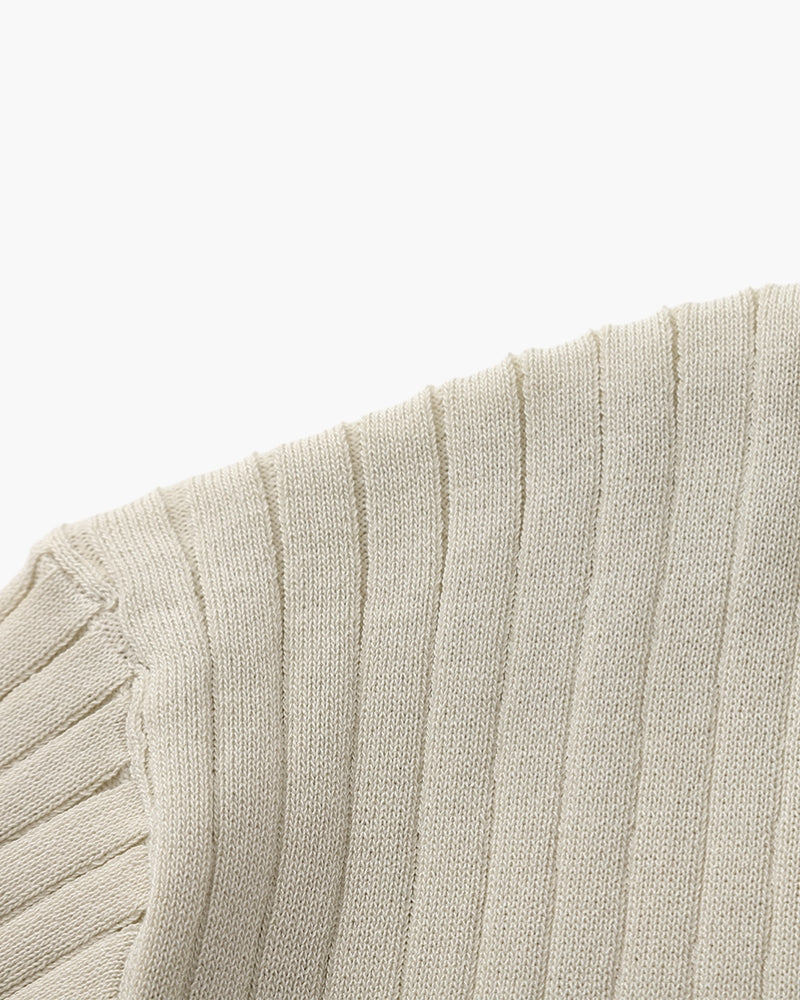 Ravello Ribbed Knit Polo Shirt | Europa