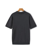 Ravello Ribbed Knit Polo Shirt | Europa