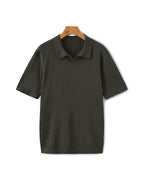 Ravello Ribbed Knit Polo Shirt | Europa