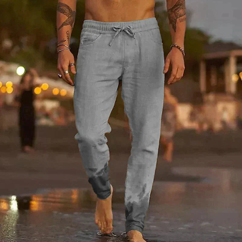 Positano Pure Linen Beach Pants | Europa