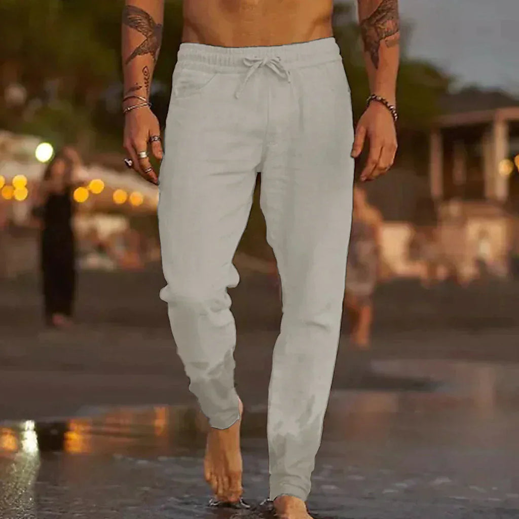 Positano Pure Linen Beach Pants | Europa