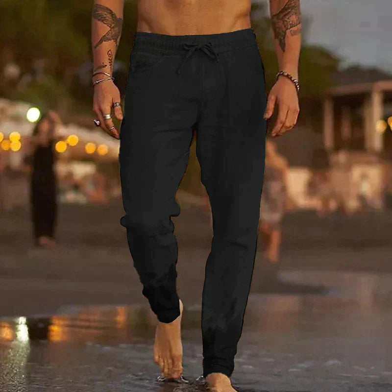 Positano Pure Linen Beach Pants | Europa