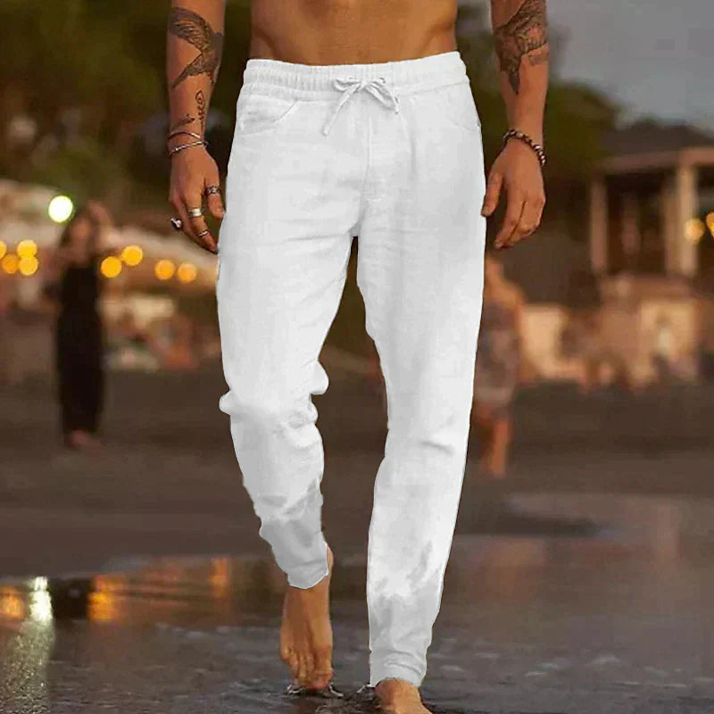 Positano Pure Linen Beach Pants | Europa