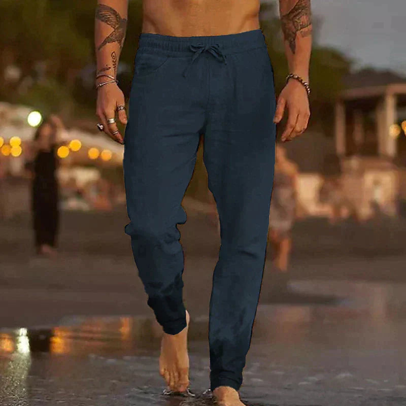 Positano Pure Linen Beach Pants | Europa