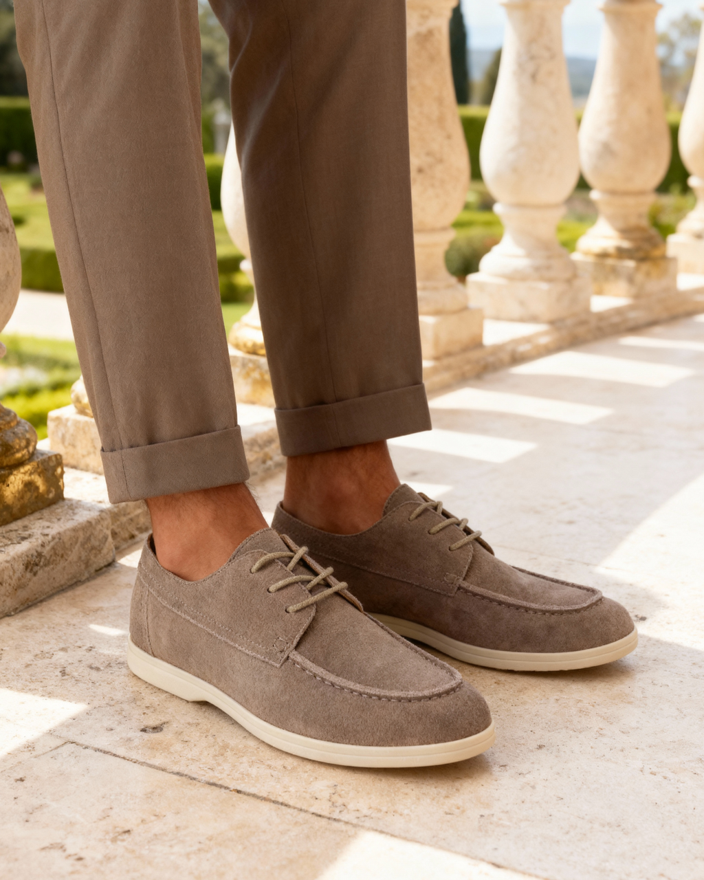 Europa Premium Suede Lace-Up Shoes | Europa
