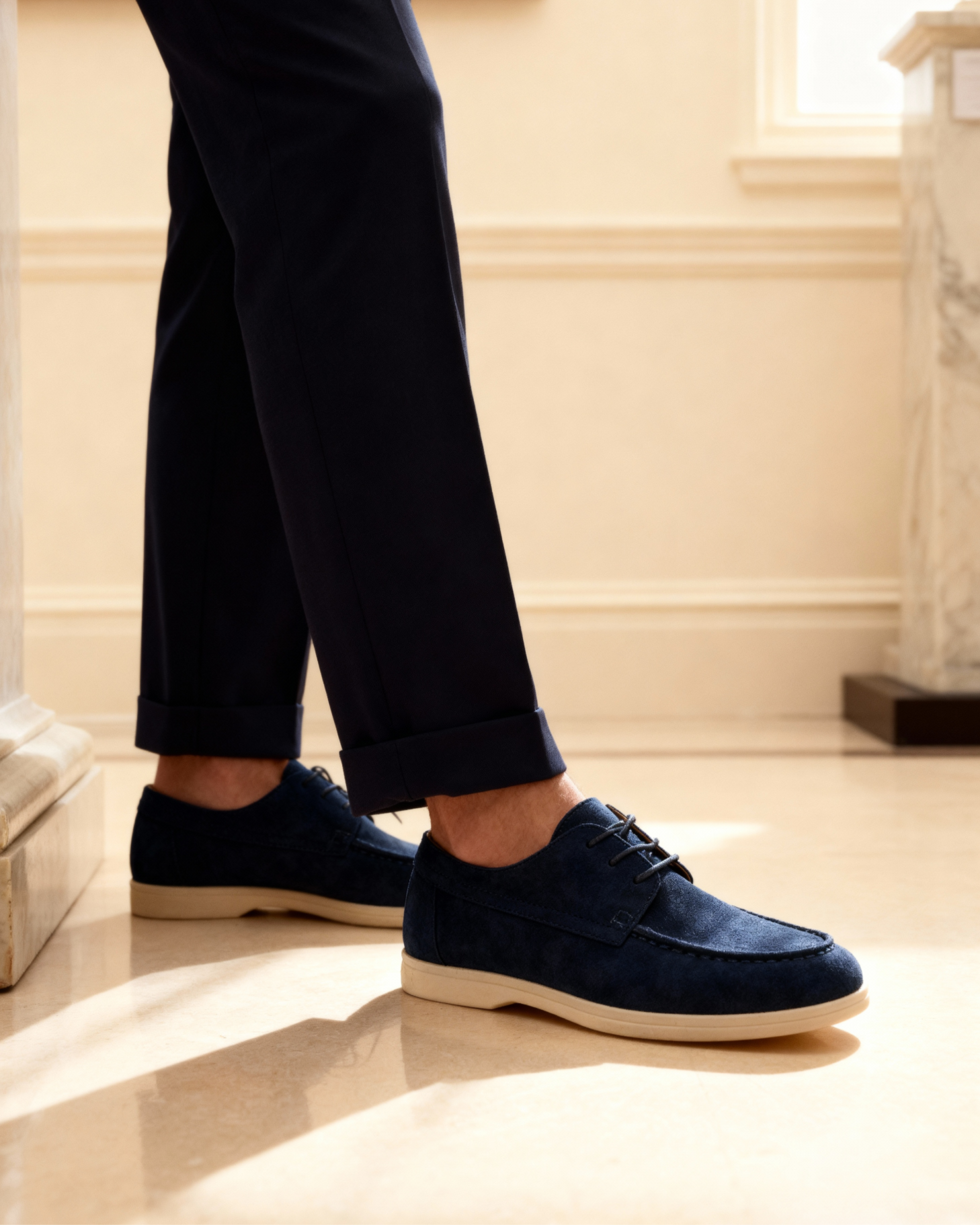 Europa Premium Suede Lace-Up Shoes | Europa