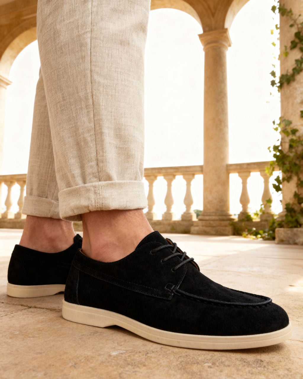 Europa Premium Suede Lace-Up Shoes | Europa