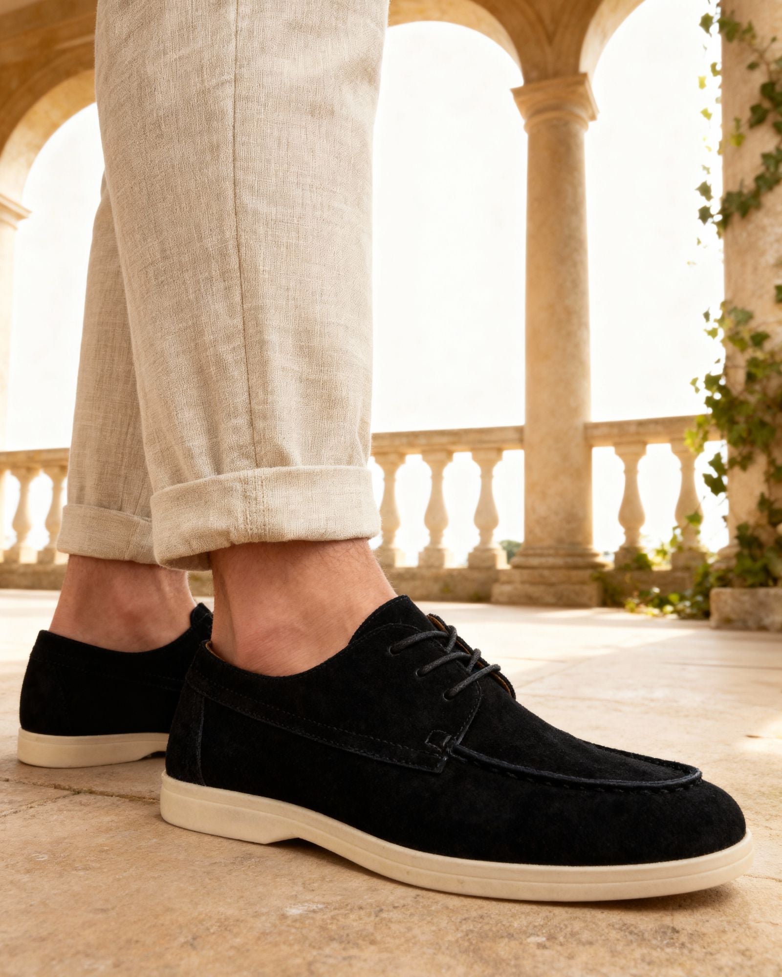 Europa Premium Suede Lace-Up Shoes | Europa