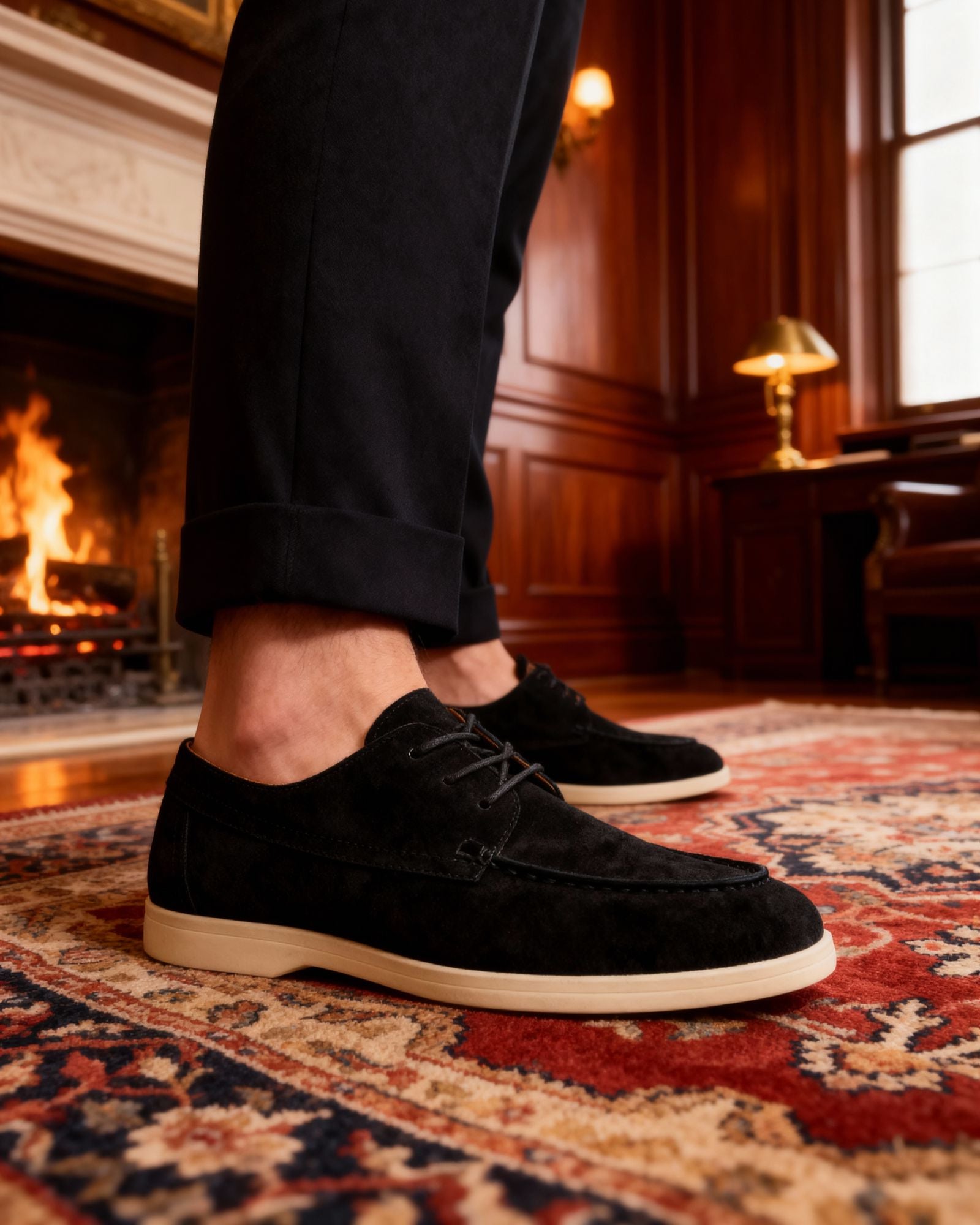 Europa Premium Suede Lace-Up Shoes | Europa