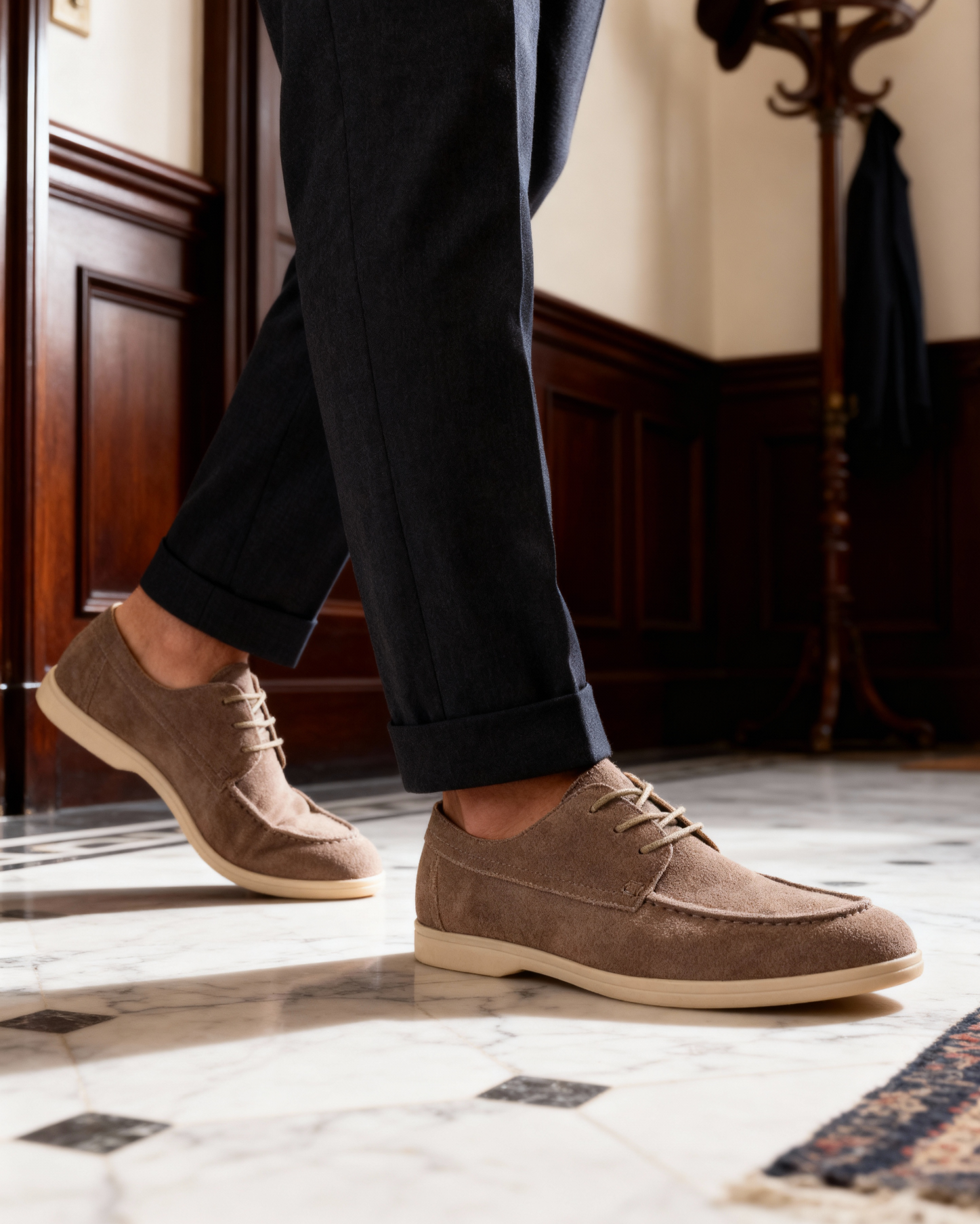 Europa Premium Suede Lace-Up Shoes | Europa